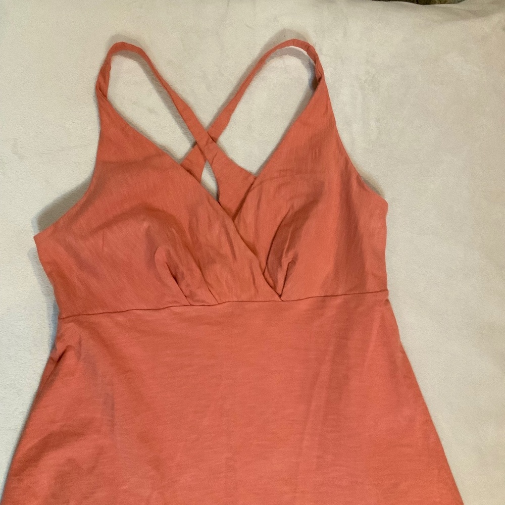 Patagonia Coral M Amber Dawn Dress Adventure Outdoor Sporty Active Athleisure - Picture 2 of 6